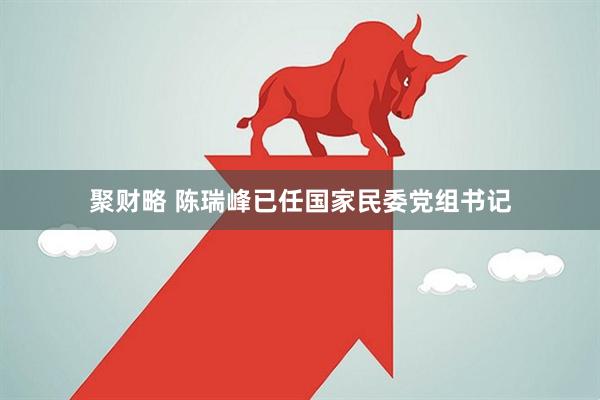 聚财略 陈瑞峰已任国家民委党组书记