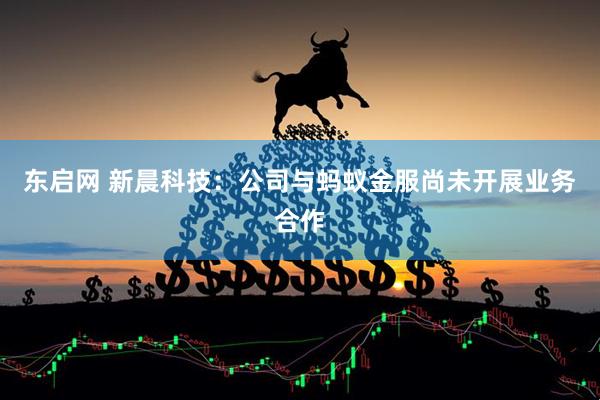 东启网 新晨科技：公司与蚂蚁金服尚未开展业务合作